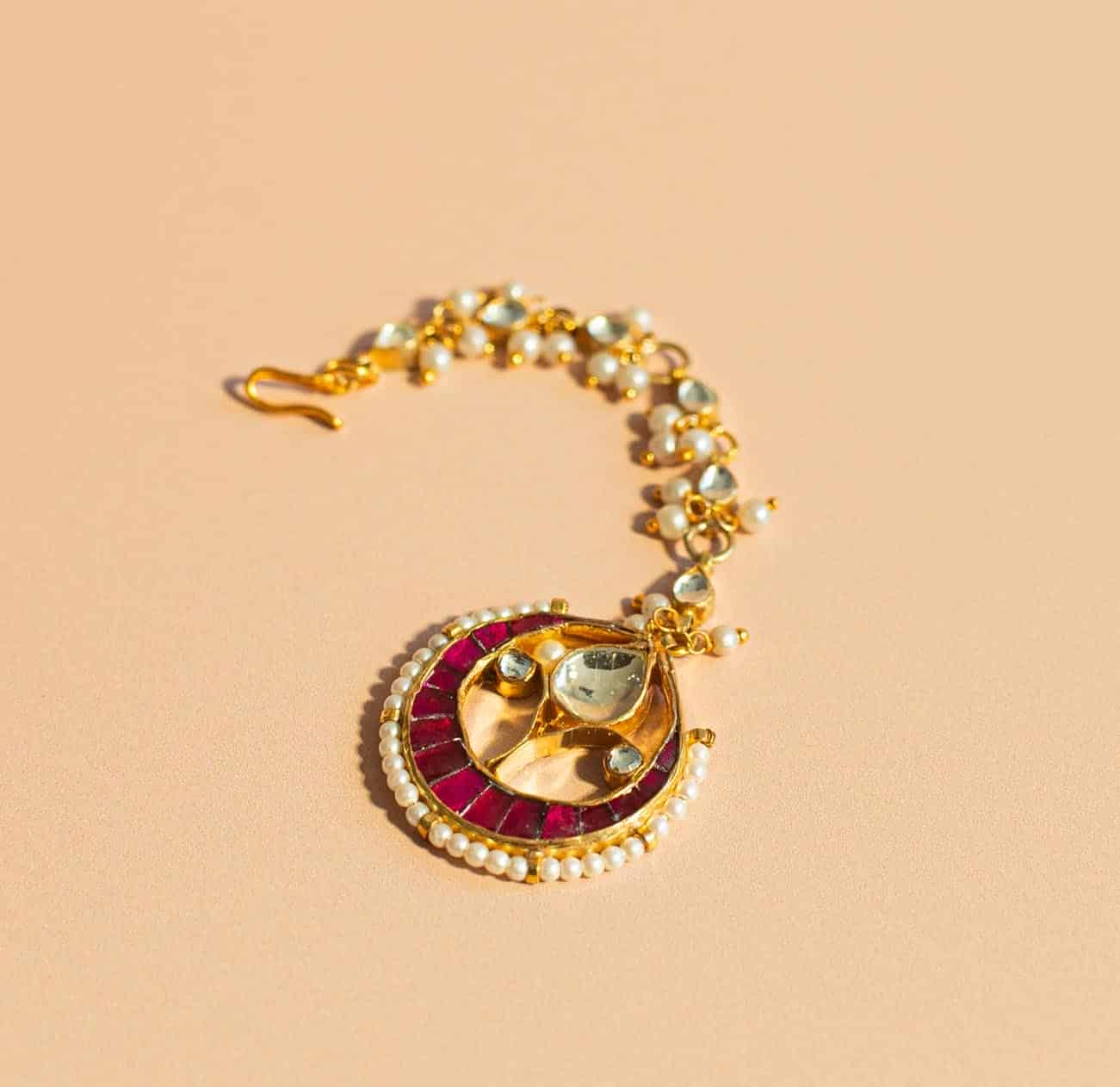 PRE-ORDER - Magenta Kundan Set