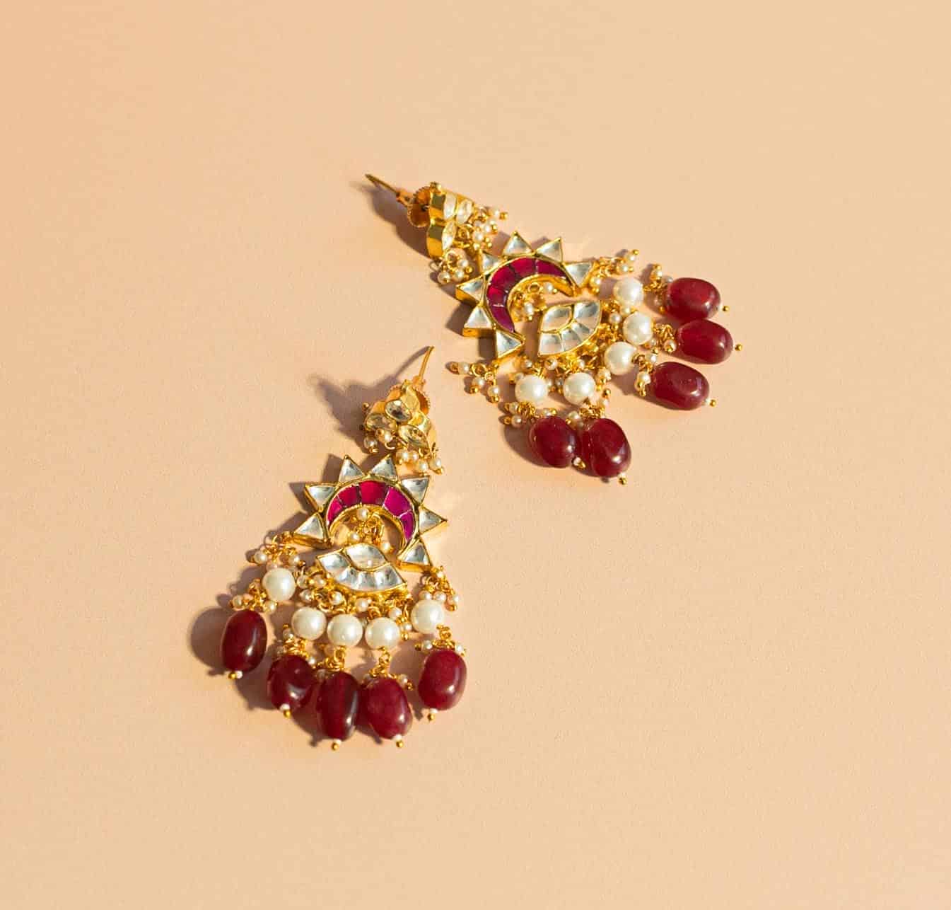 PRE-ORDER - Magenta Kundan Set
