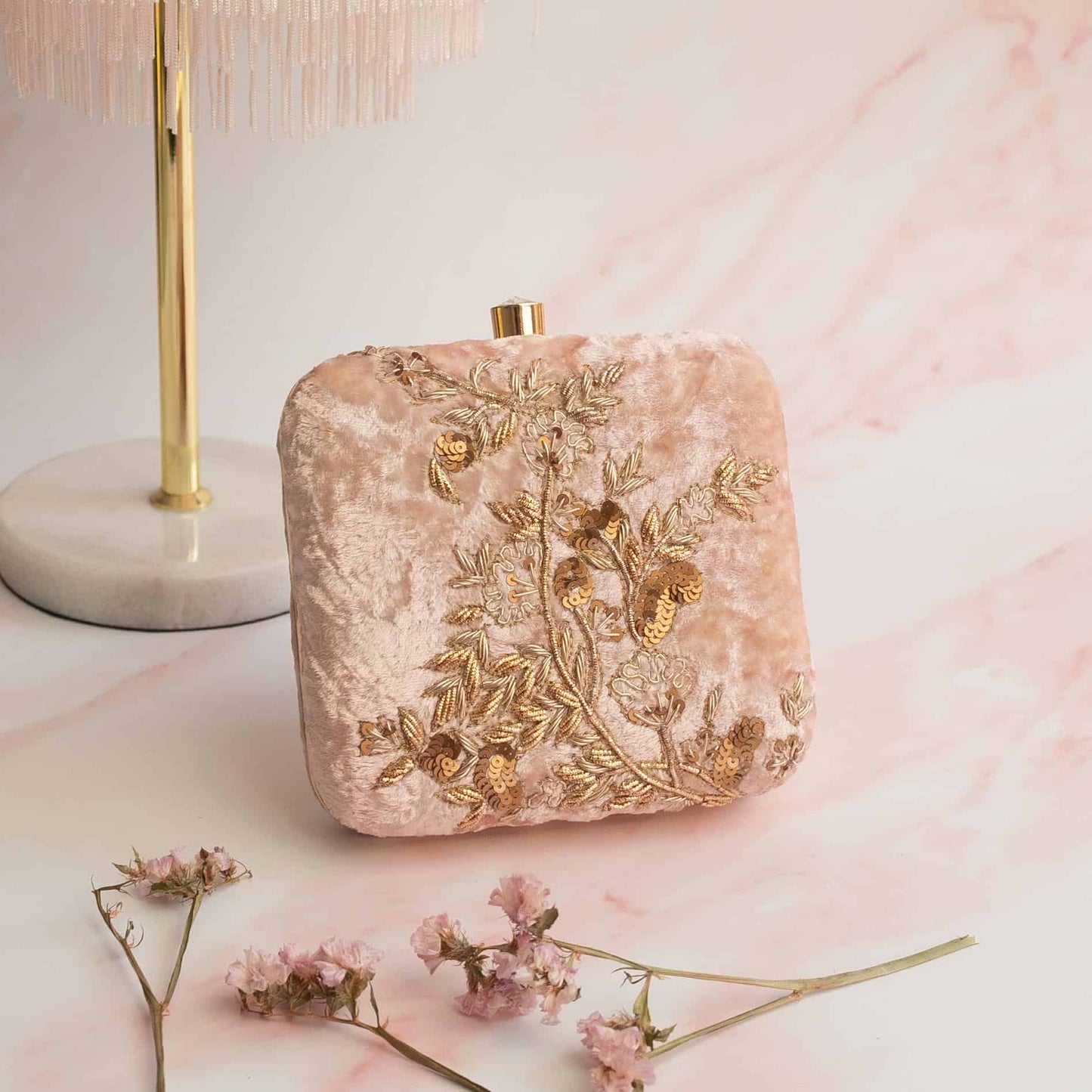 PRE-ORDER - SHAYRA (Nude Pink Velvet)