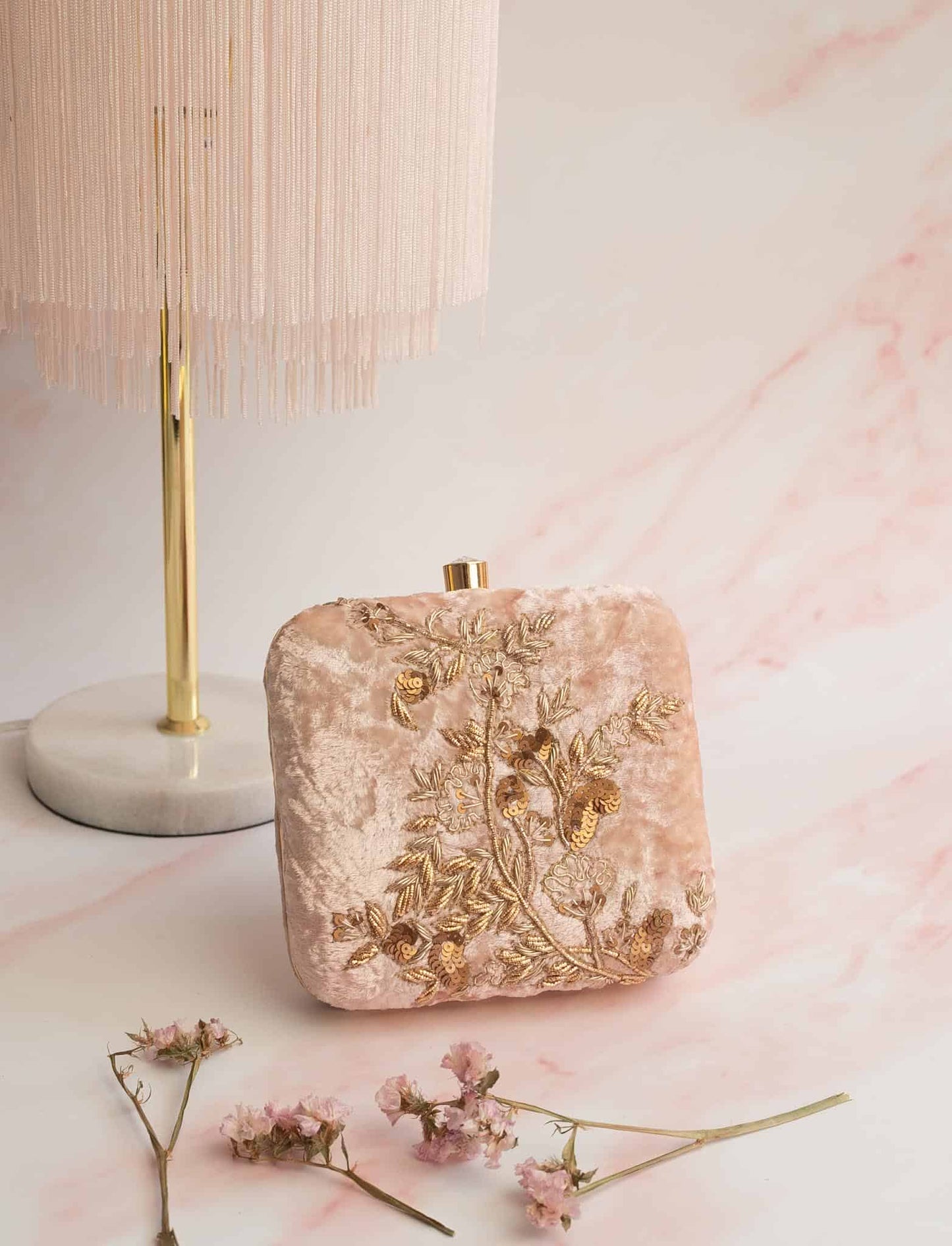 PRE-ORDER - SHAYRA (Nude Pink Velvet)