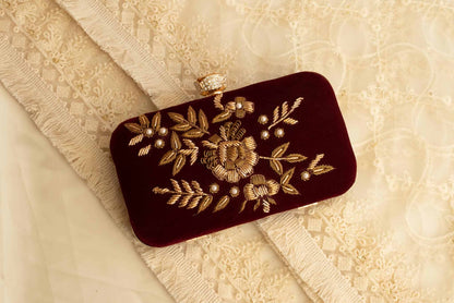 PRE-ORDER - Samina (Maroon Velvet)