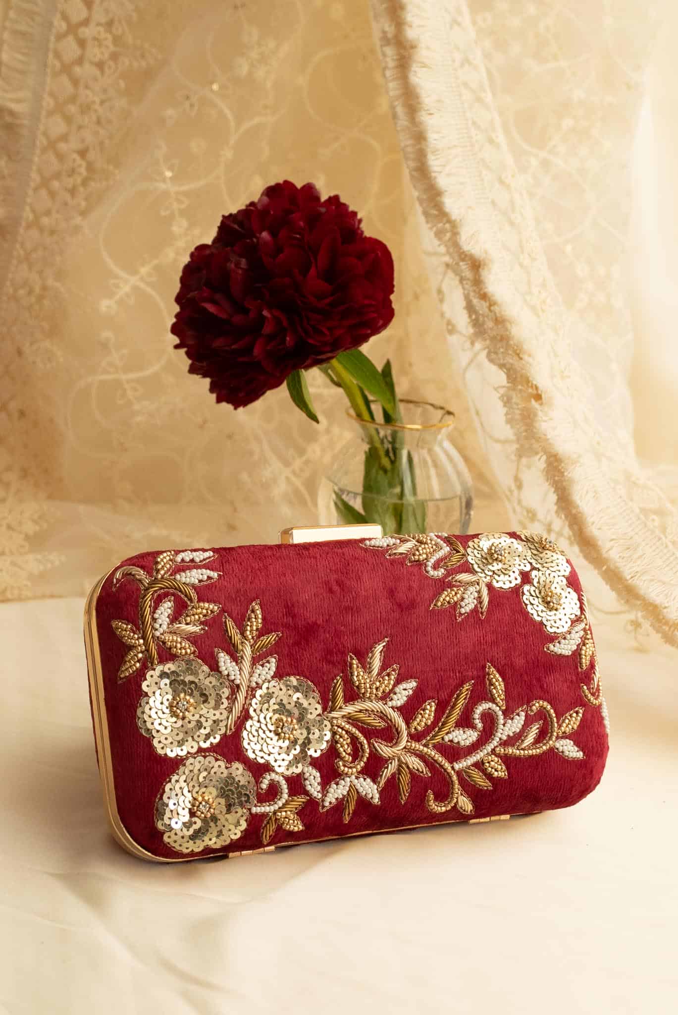 PRE-ORDER - JESSIE (Maroon Velvet)