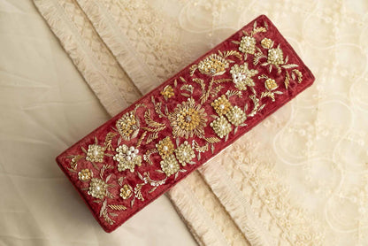 PRE-ORDER / MEENA Bangle Box (Maroon Velvet)