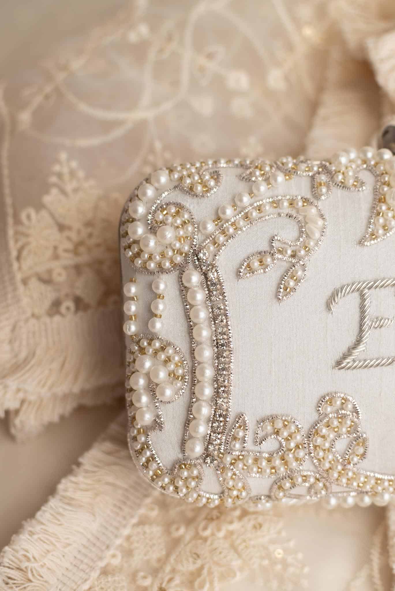 PRE-ORDER - CAROLINA (Ivory and Silver) - Personalised