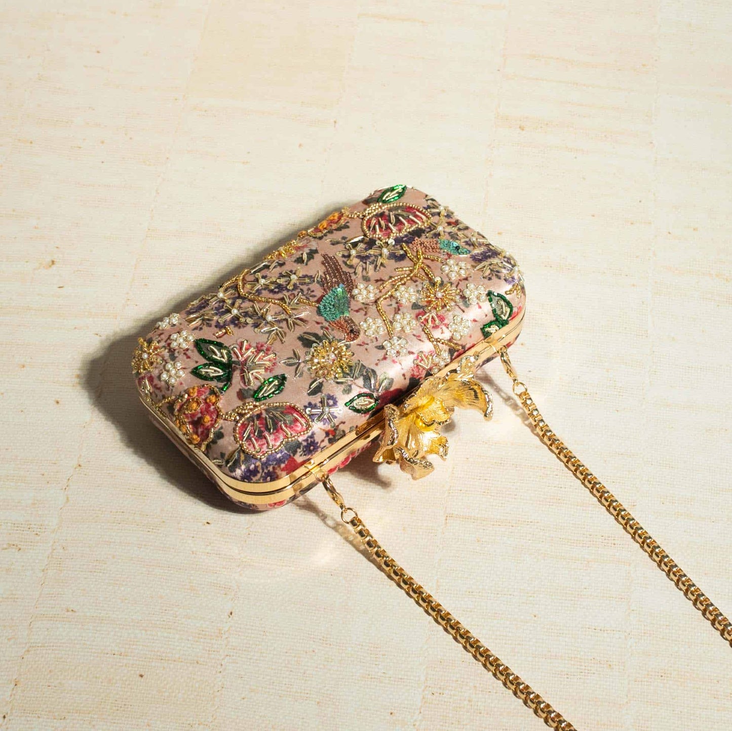 PRE-ORDER - MUMBAI DREAMS (Nude Pink) -  Floral Clasp