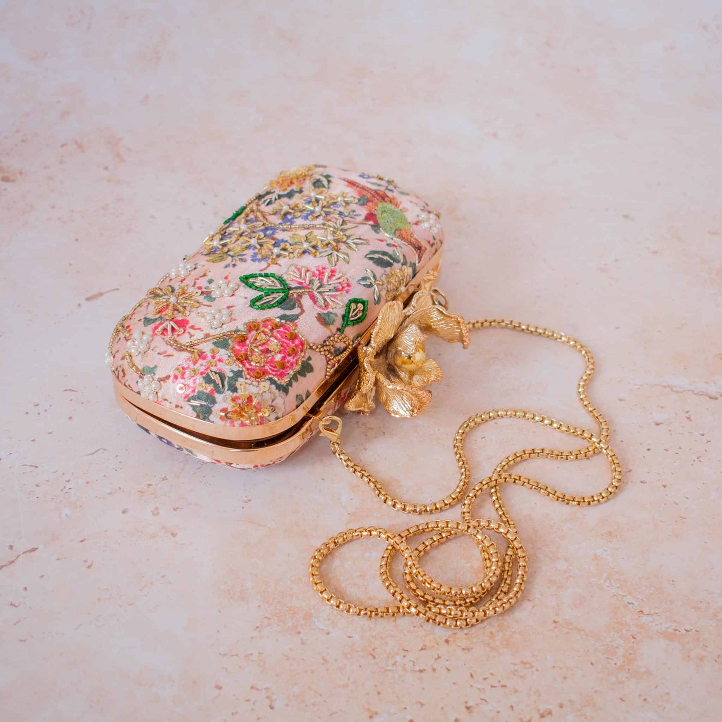 MUMBAI DREAMS (Nude Pink) - Floral Clasp