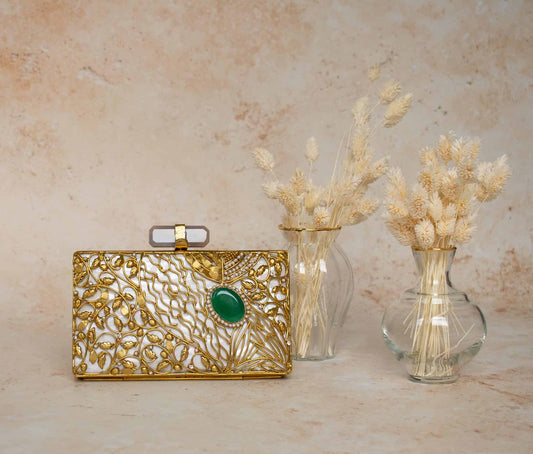 PRE-ORDER - MARIA - Mother of Pearl (Emerald Green)