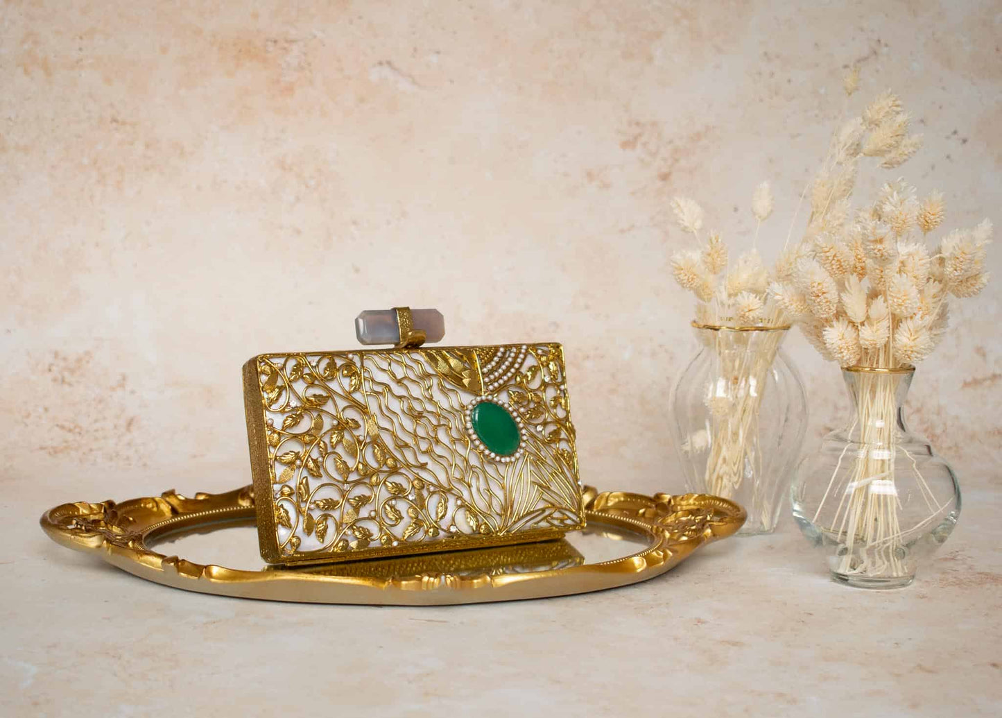 PRE-ORDER - MARIA - Mother of Pearl (Emerald Green)