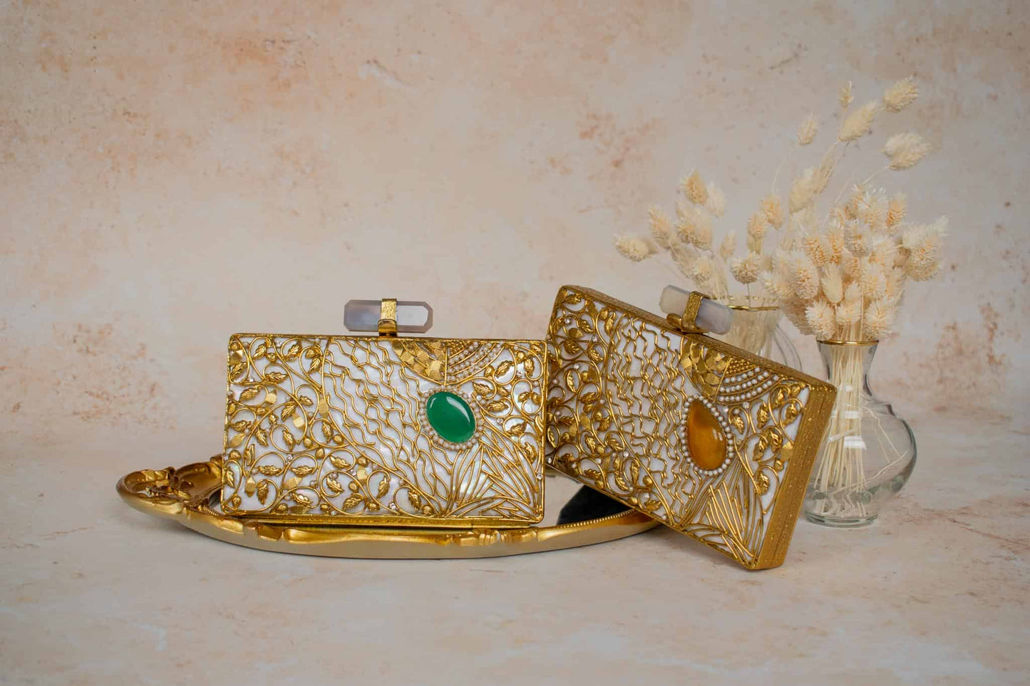 PRE-ORDER - MARIA - Mother of Pearl (Emerald Green)