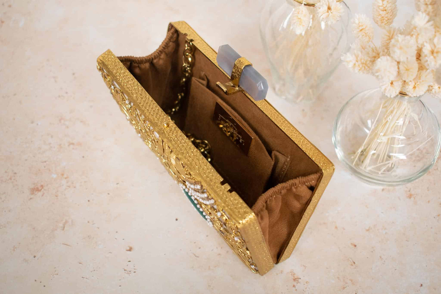 PRE-ORDER - MARIA - Mother of Pearl (Emerald Green)