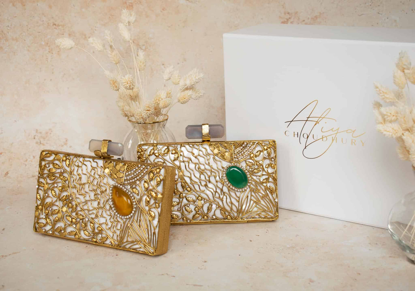 PRE-ORDER - MARIA - Mother of Pearl (Emerald Green)