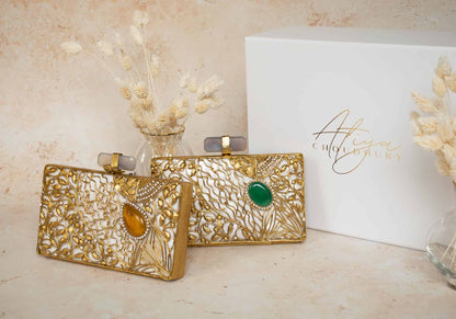 PRE-ORDER - MARIA - Mother of Pearl (Emerald Green)