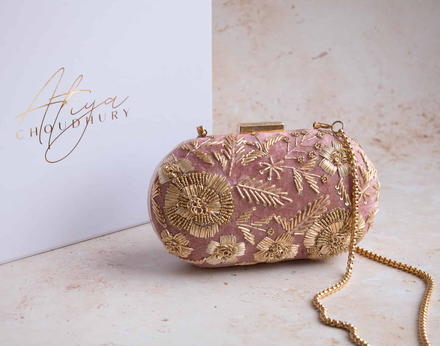 PRE-ORDER - DISHA - Dusky Pink Velvet