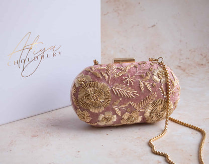 PRE-ORDER - DISHA - Dusky Pink Velvet