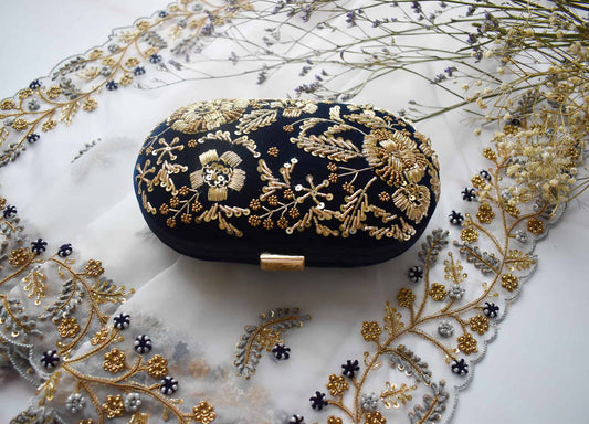 PRE-ORDER- ANAYA - Navy Blue Velvet