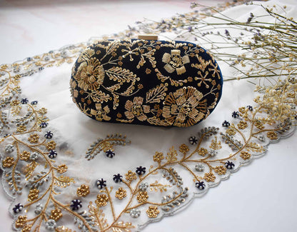 PRE-ORDER- ANAYA - Navy Blue Velvet