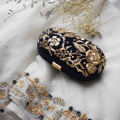 PRE-ORDER- ANAYA - Navy Blue Velvet