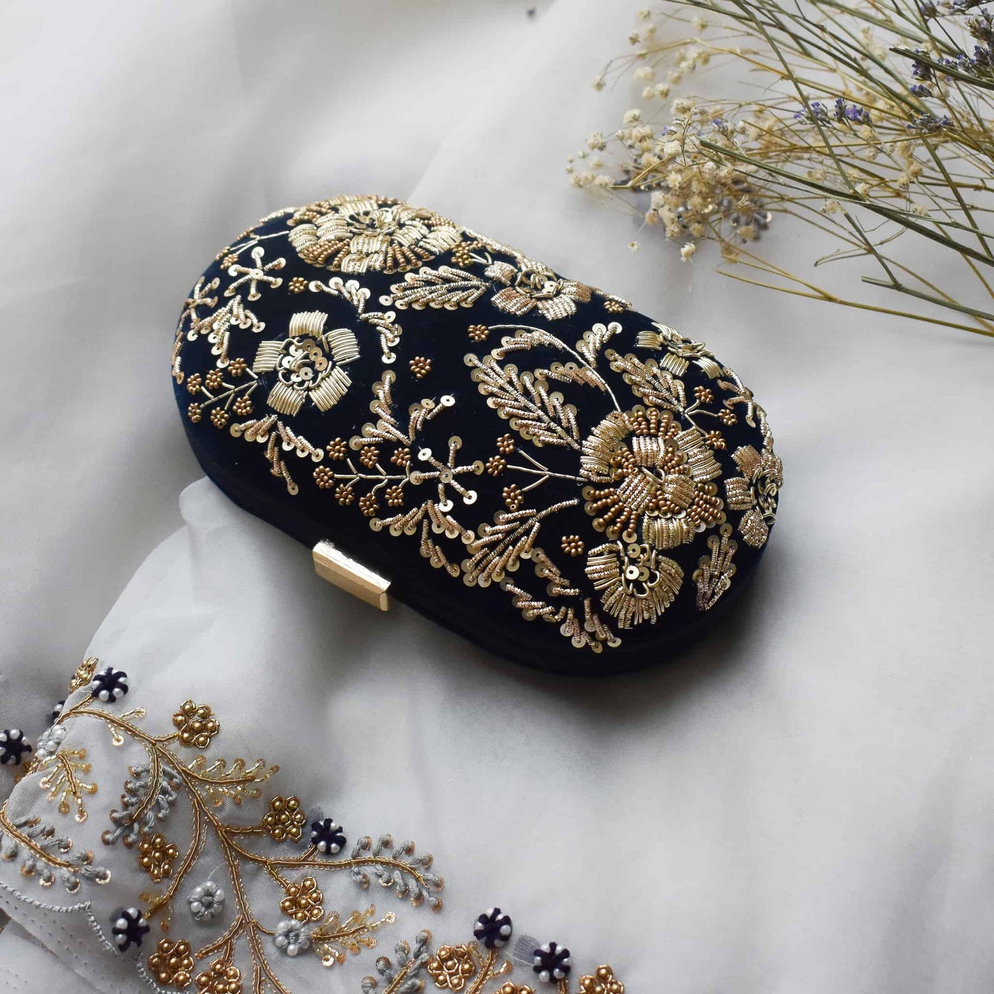 PRE-ORDER- ANAYA - Navy Blue Velvet