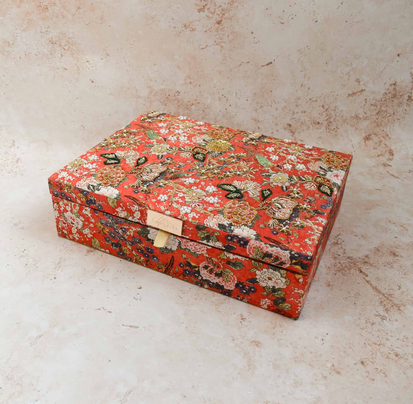 Mumbai Dreams Trousseau Box (Orange)