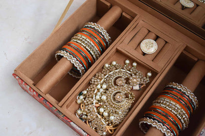 Mumbai Dreams Trousseau Box (Orange)