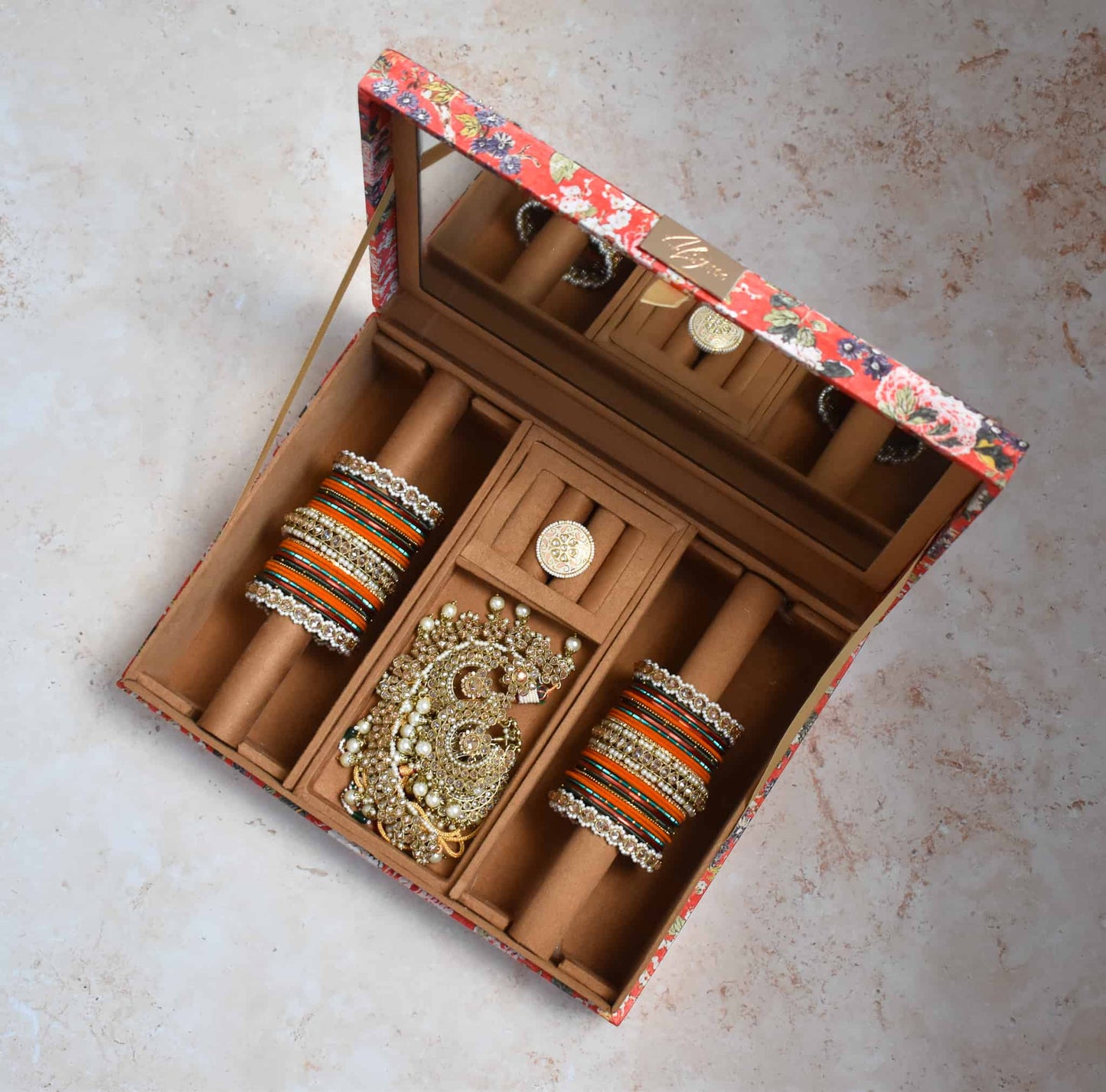 Mumbai Dreams Trousseau Box (Orange)