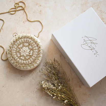 PRE-ORDER - MAHIYA (Round) - Cream Velvet