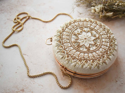 PRE-ORDER - MAHIYA (Round) - Cream Velvet