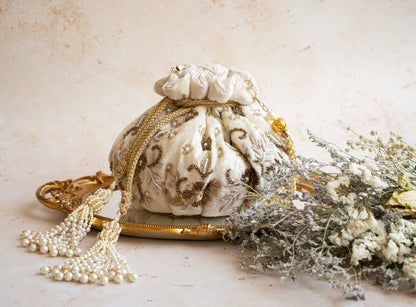 PRE-ORDER - CAMELLIA Potli Bag