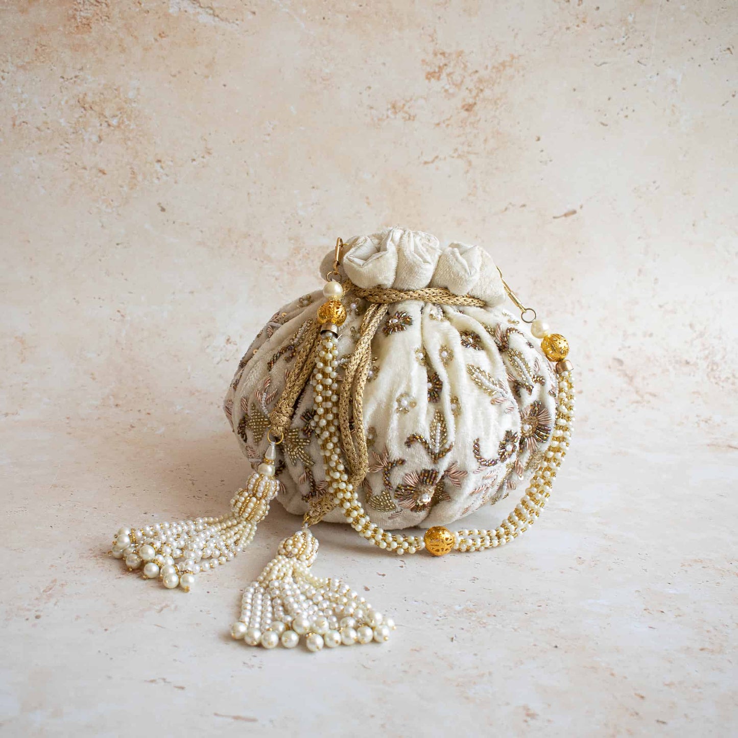 PRE-ORDER - CAMELLIA Potli Bag