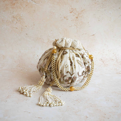 PRE-ORDER - CAMELLIA Potli Bag