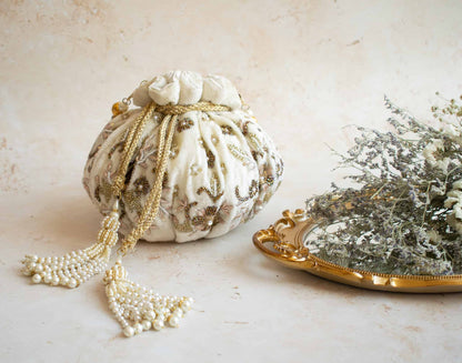 PRE-ORDER - CAMELLIA Potli Bag