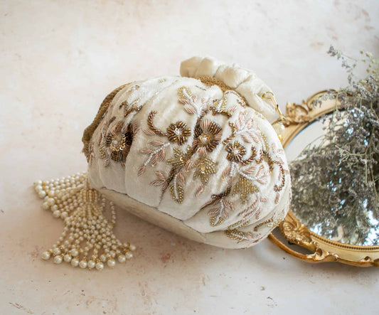 PRE-ORDER - CAMELLIA Potli Bag