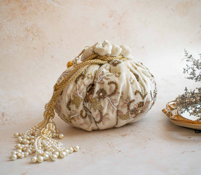 PRE-ORDER - CAMELLIA Potli Bag