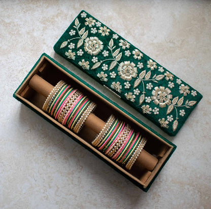 PRE-ORDER / ASHA Bangle Box (Bottle Green)
