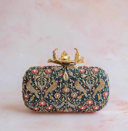 PRE-ORDER - Blue Jaipur (Floral Clasp)