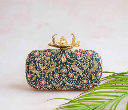 PRE-ORDER - Blue Jaipur (Floral Clasp)