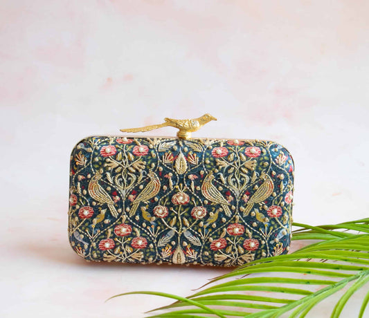 PRE-ORDER - Blue Jaipur (Bird Clasp)