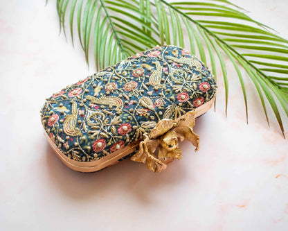 PRE-ORDER - Blue Jaipur (Floral Clasp)