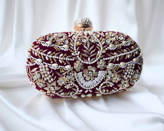 Aashna (Maroon Velvet)