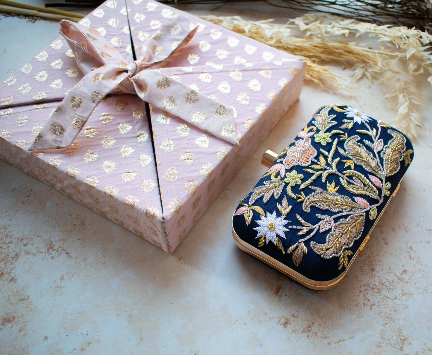 PRE-ORDER - MEENA (Navy Blue Silk)