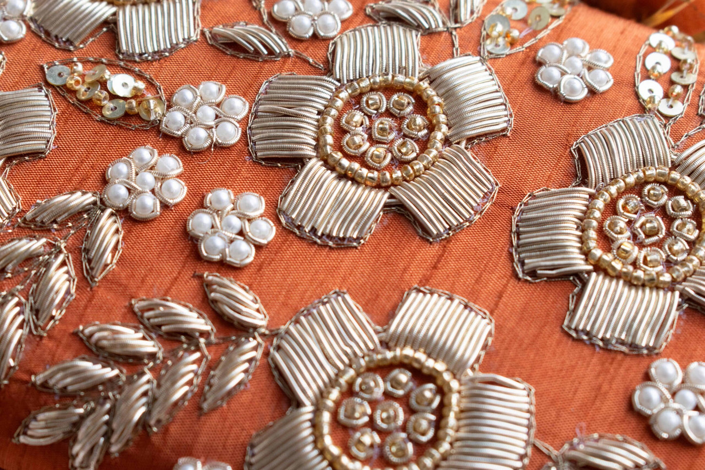 PRE-ORDER - Floral Dream (Rust Orange) - Lotus Clasp