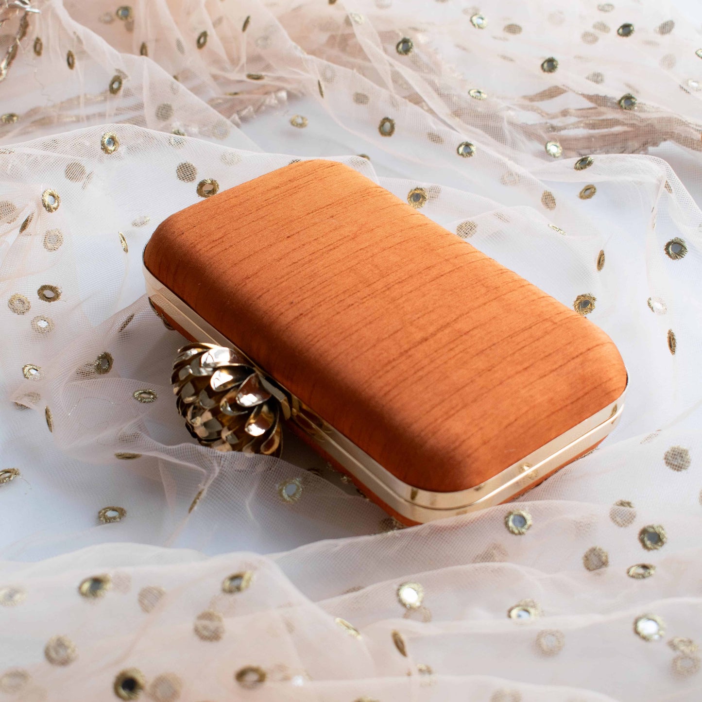 PRE-ORDER - Floral Dream (Rust Orange) - Lotus Clasp