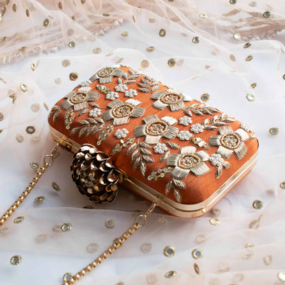 PRE-ORDER - Floral Dream (Rust Orange) - Lotus Clasp