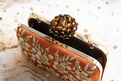 PRE-ORDER - Floral Dream (Rust Orange) - Lotus Clasp