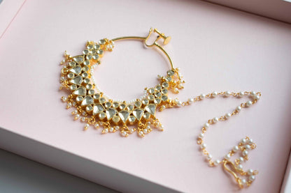 PRE-ORDER - Isha Kundan Nose Ring