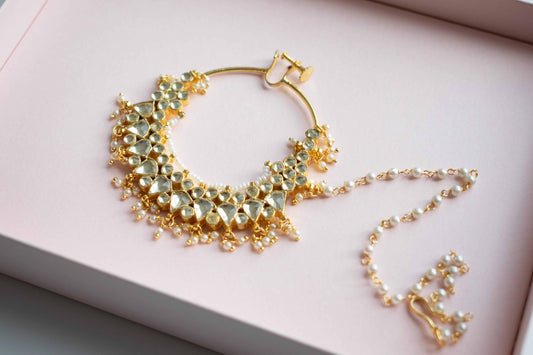PRE-ORDER - Isha Kundan Nose Ring