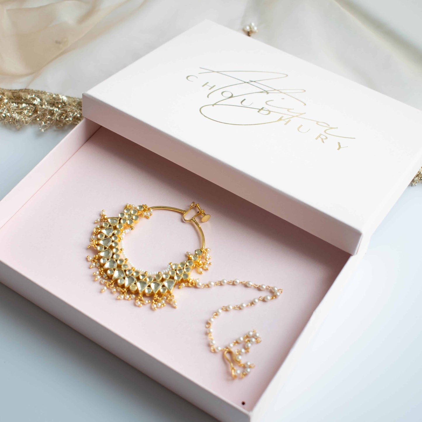 PRE-ORDER - Isha Kundan Nose Ring