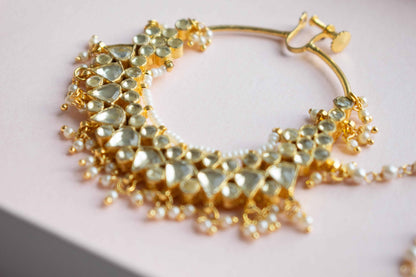 PRE-ORDER - Isha Kundan Nose Ring