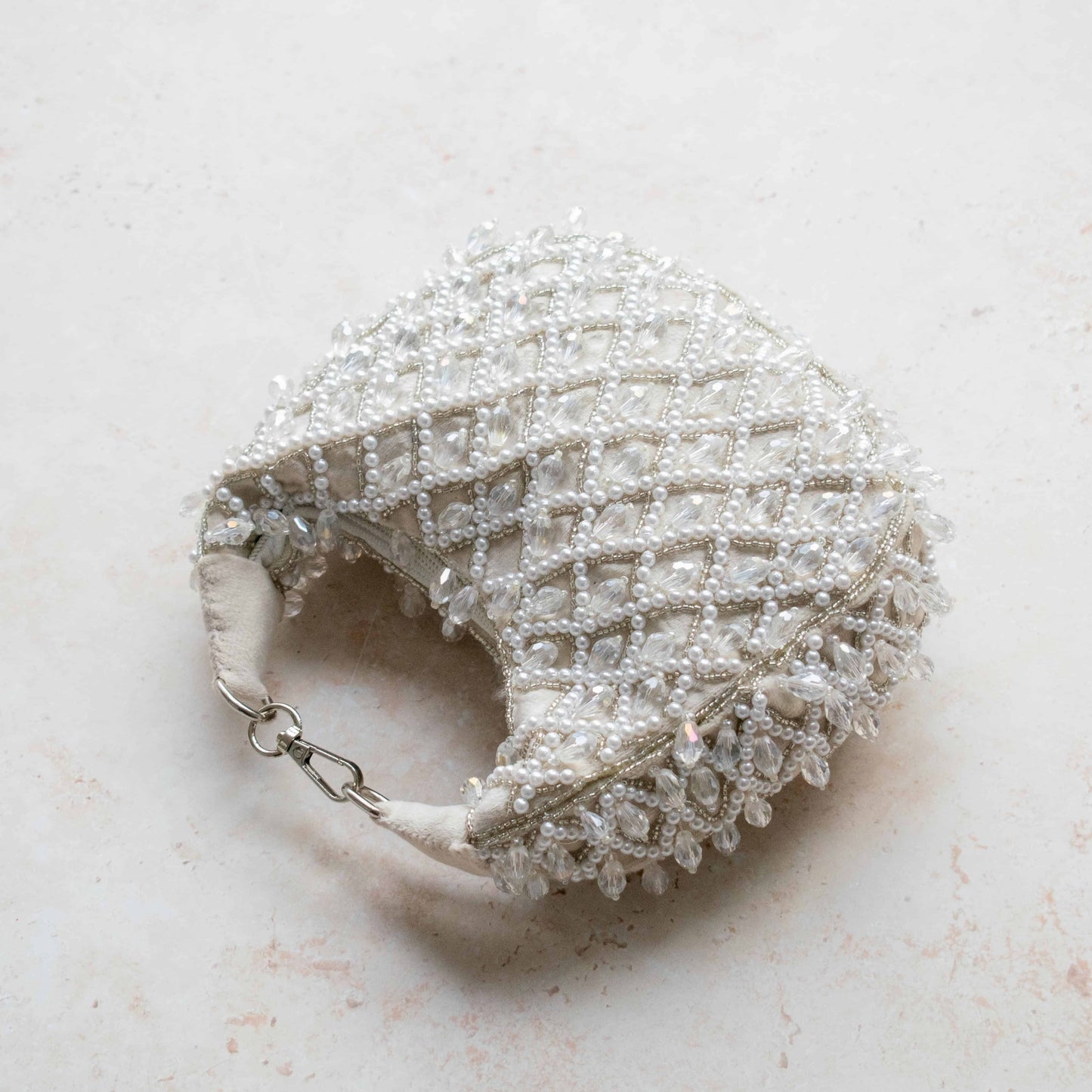 PRE-ORDER - Tala Handbag (Ivory Suede)