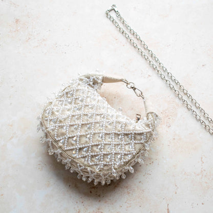 PRE-ORDER - Tala Handbag (Ivory Suede)